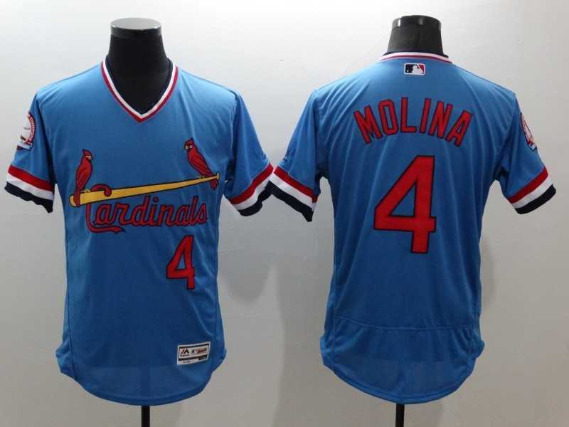 St. Louis Cardinals #4 Yadier Molina Light Blue 2016 Flexbase Collection Cooperstown Stitched Jersey,We sell and wholesale St. Louis Cardinals #4 Yadier Molina Light Blue 2016 Flexbase Collection Cooperstown Stitched Jersey on line form chian!